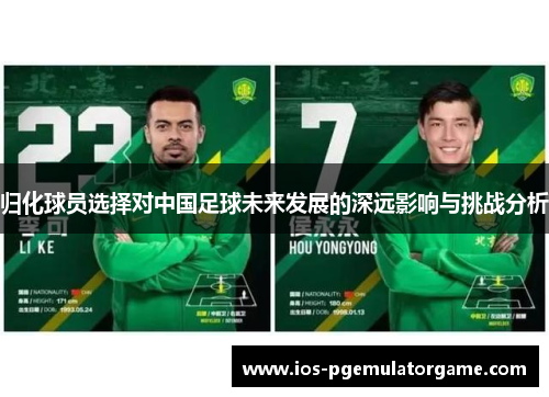 归化球员选择对中国足球未来发展的深远影响与挑战分析